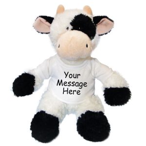 Personalized Stuffed Cow - 12 inch Tubbie Wubbie Cow