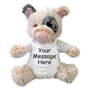 Personalized Stuffed Pig - 11 inch  Plush Percy Pig
