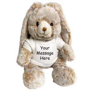 Personalized Stuffed Bunny Rabbit - 11 inch Small Tan Mopsy Bunny